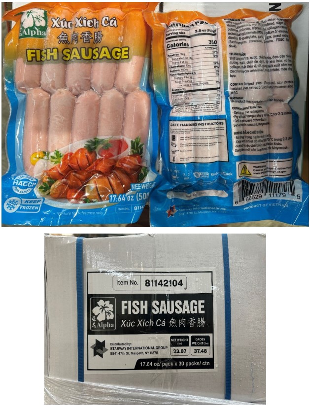Additional Siluriformes fish products recalled due to ineligible export