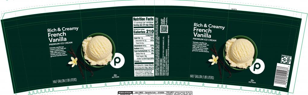 Publix Rich & Creamy Vanilla Ice Cream Voluntarily Recalled in Select Areas