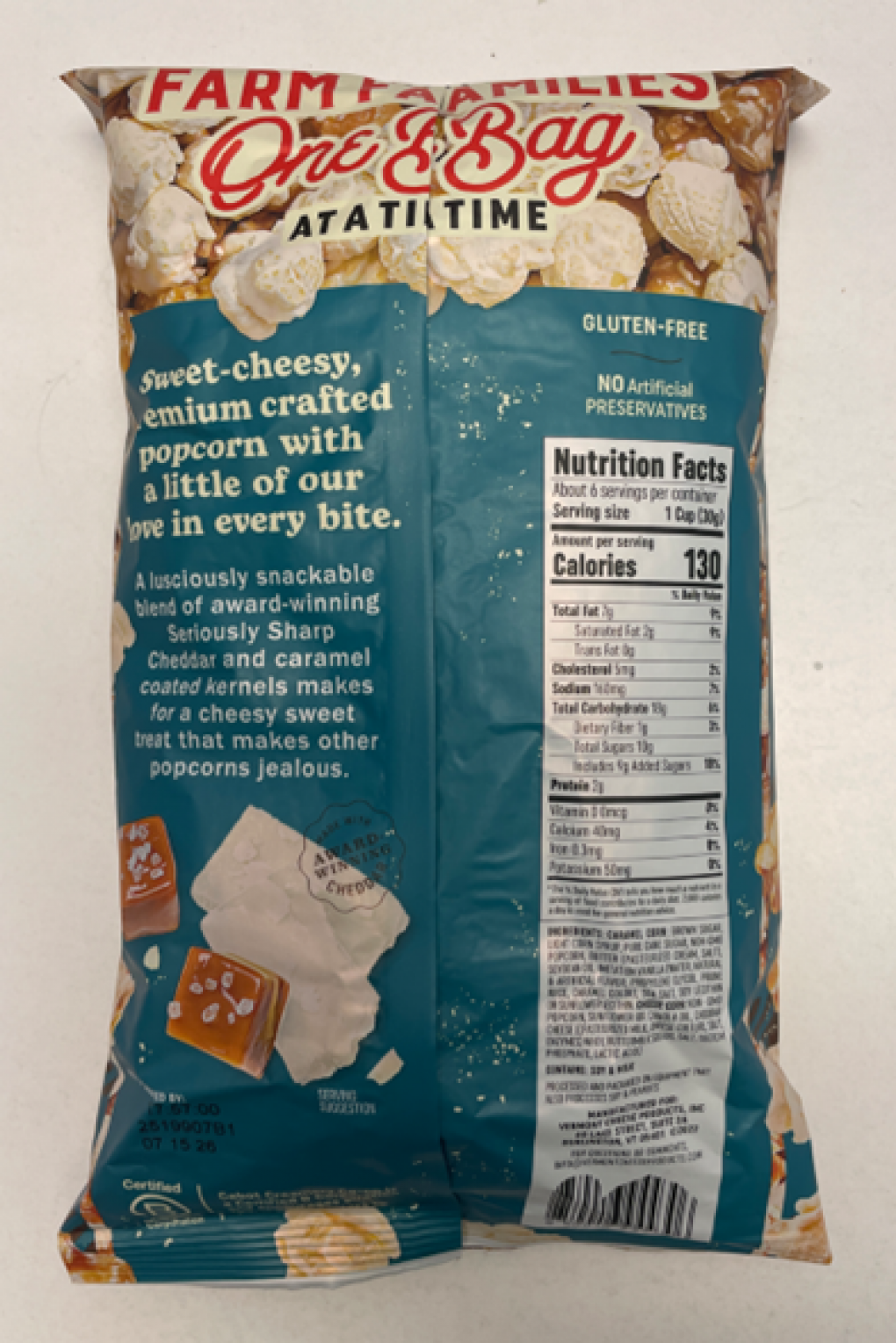 Jody’s Inc. Recalls Cabot Creamery Sea Salt Caramel Cheddar Popcorn Due to Undeclared Peanuts