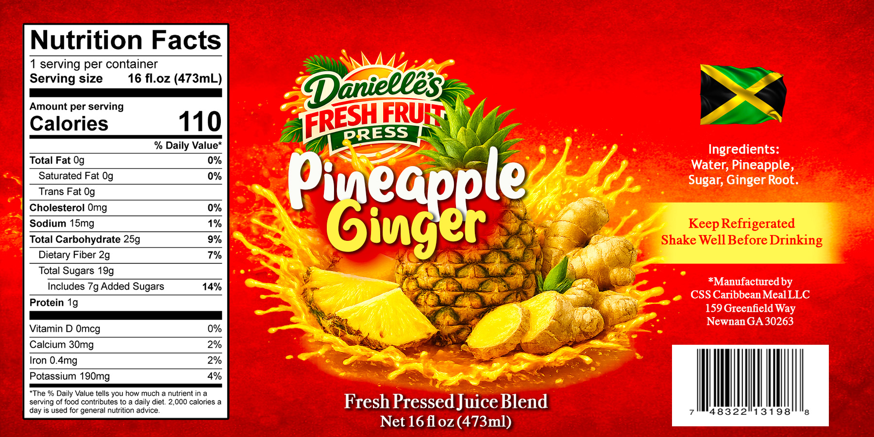 CONSUMER ADVISORY: Danielle's Fresh Pressed Juice Blend Products  