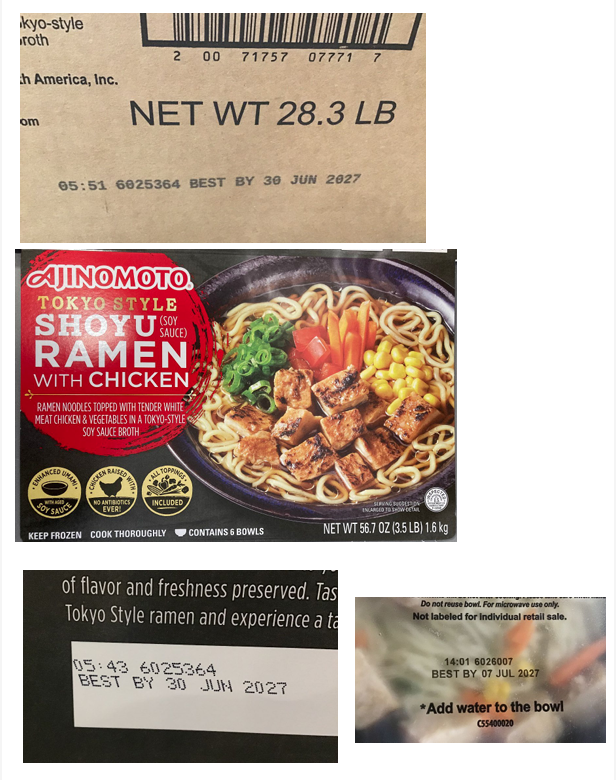 Ajinomoto Foods North America, Inc. EXPANDS Recall due to Possible Foreign Matter Contamination