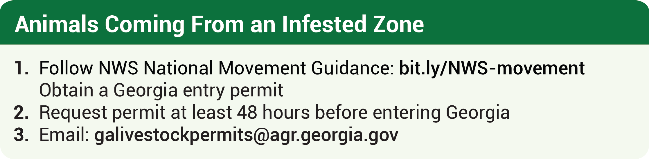 Georgia Expands Animal Entry Requirements Following New World Screwworm Detection in New Mexico