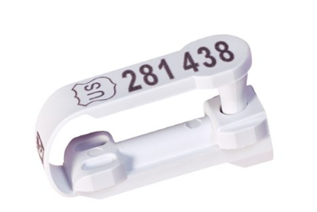 Scrapie Tag Example - White